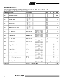 浏览型号AT93C46B-10PI-2.7的Datasheet PDF文件第4页