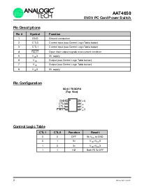 浏览型号AAT4650IAS-B1的Datasheet PDF文件第2页