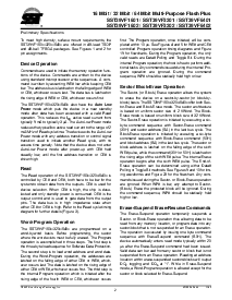 浏览型号SST39VF1602-70-4I-B3K的Datasheet PDF文件第2页