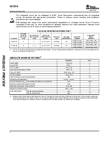 浏览型号DAC8814IBDBR的Datasheet PDF文件第2页