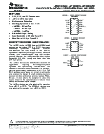 浏览型号LMV822IDE4的Datasheet PDF文件第1页