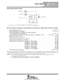 浏览型号SN74LV573ADBR的Datasheet PDF文件第3页