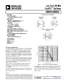 浏览型号AD8033AKS-REEL7的Datasheet PDF文件第1页