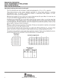 浏览型号SN74LV573APWRG4的Datasheet PDF文件第2页