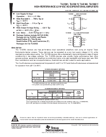 浏览型号TLV2362IPWR的Datasheet PDF文件第1页