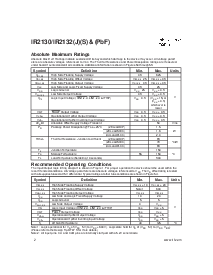 浏览型号IR2132JPbF的Datasheet PDF文件第2页