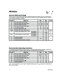 浏览型号IR2103S的Datasheet PDF文件第2页