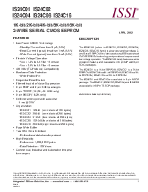 浏览型号IS24C16-2P的Datasheet PDF文件第1页