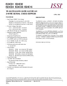 浏览型号IS24C16-2PI的Datasheet PDF文件第1页