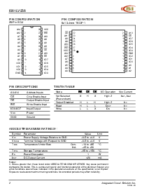 浏览型号IS61LV256-10T的Datasheet PDF文件第2页
