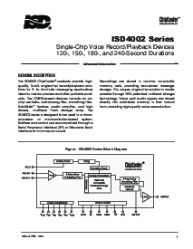 浏览型号ISD4002-240ZI的Datasheet PDF文件第3页
