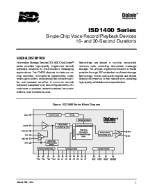 浏览型号ISD1420的Datasheet PDF文件第1页