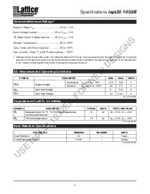 浏览型号ispLSI1032E-100LT的Datasheet PDF文件第3页