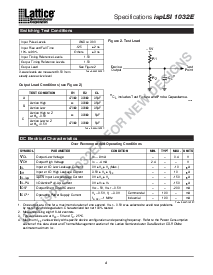 浏览型号ispLSI1032E-100LT的Datasheet PDF文件第4页