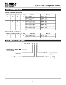 浏览型号ISPGAL22V10C-15LJ的Datasheet PDF文件第2页