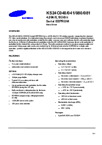 浏览型号KS24C080的Datasheet PDF文件第1页