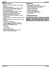 浏览型号KSZ8995XA的Datasheet PDF文件第2页
