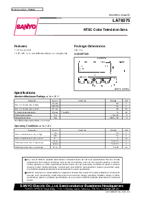浏览型号LA76075的Datasheet PDF文件第1页