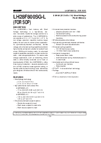 浏览型号LH28F800SG的Datasheet PDF文件第1页
