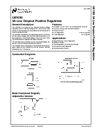 浏览型号LM1085ISX-ADJ的Datasheet PDF文件第1页