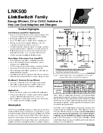 浏览型号LNK500P的Datasheet PDF文件第1页