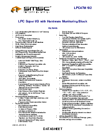 浏览型号LPC47M192-NC的Datasheet PDF文件第1页