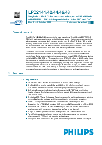 浏览型号LPC2142FBD64的Datasheet PDF文件第1页