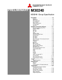 浏览型号M30240的Datasheet PDF文件第1页