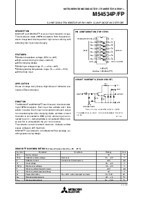 浏览型号M54534P的Datasheet PDF文件第1页