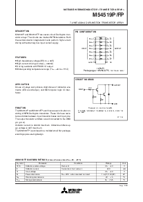浏览型号M54519FP的Datasheet PDF文件第1页