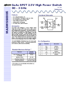 浏览型号MASWSS0006的Datasheet PDF文件第1页
