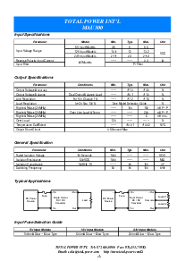 浏览型号MAU304的Datasheet PDF文件第3页