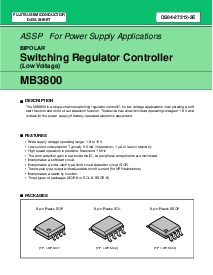 浏览型号MB3800PFV的Datasheet PDF文件第1页