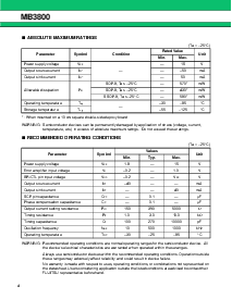 浏览型号MB3800PFV的Datasheet PDF文件第4页