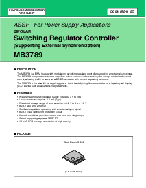 浏览型号MB3789的Datasheet PDF文件第1页