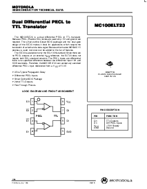 浏览型号MC100ELT23的Datasheet PDF文件第1页