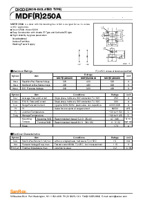 浏览型号MDF250A40的Datasheet PDF文件第1页