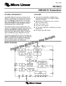 浏览型号ML4662的Datasheet PDF文件第1页