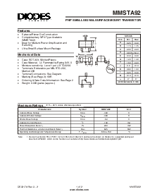 浏览型号MMSTA92的Datasheet PDF文件第1页