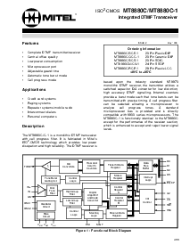 浏览型号MT8880CE的Datasheet PDF文件第1页