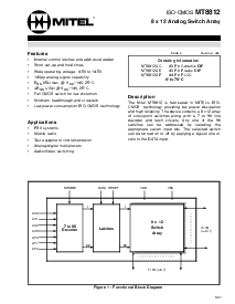 浏览型号MT8812AE的Datasheet PDF文件第1页