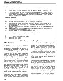 浏览型号MT8889CE-1的Datasheet PDF文件第6页