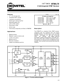 浏览型号MT88L70AS的Datasheet PDF文件第1页