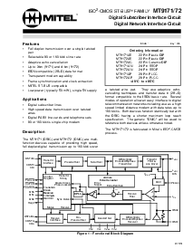 浏览型号MT9171的Datasheet PDF文件第1页