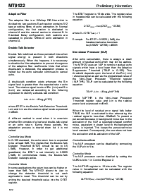 浏览型号MT9122AP的Datasheet PDF文件第6页