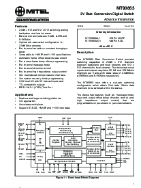 浏览型号MT90863AG1的Datasheet PDF文件第1页