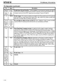 浏览型号MT90210AL的Datasheet PDF文件第4页