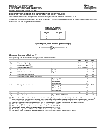 浏览型号SN74LVC14ARGYRG4的Datasheet PDF文件第2页