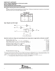 浏览型号SN74HC574DWR的Datasheet PDF文件第2页