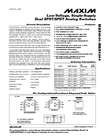 浏览型号MAX4544ESA的Datasheet PDF文件第1页